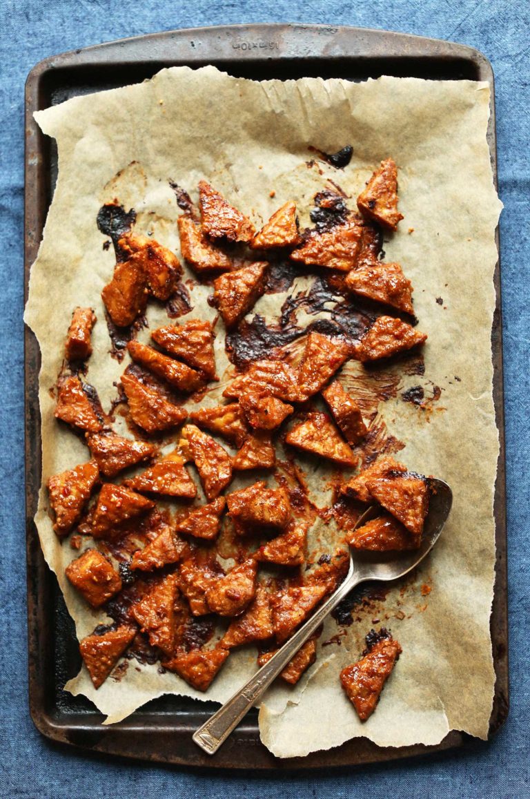 Marinated Peanut Baked Tempeh | Minimalist Baker Recipes