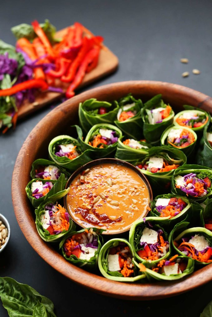 Collard Green Spring Rolls | Minimalist Baker Recipes