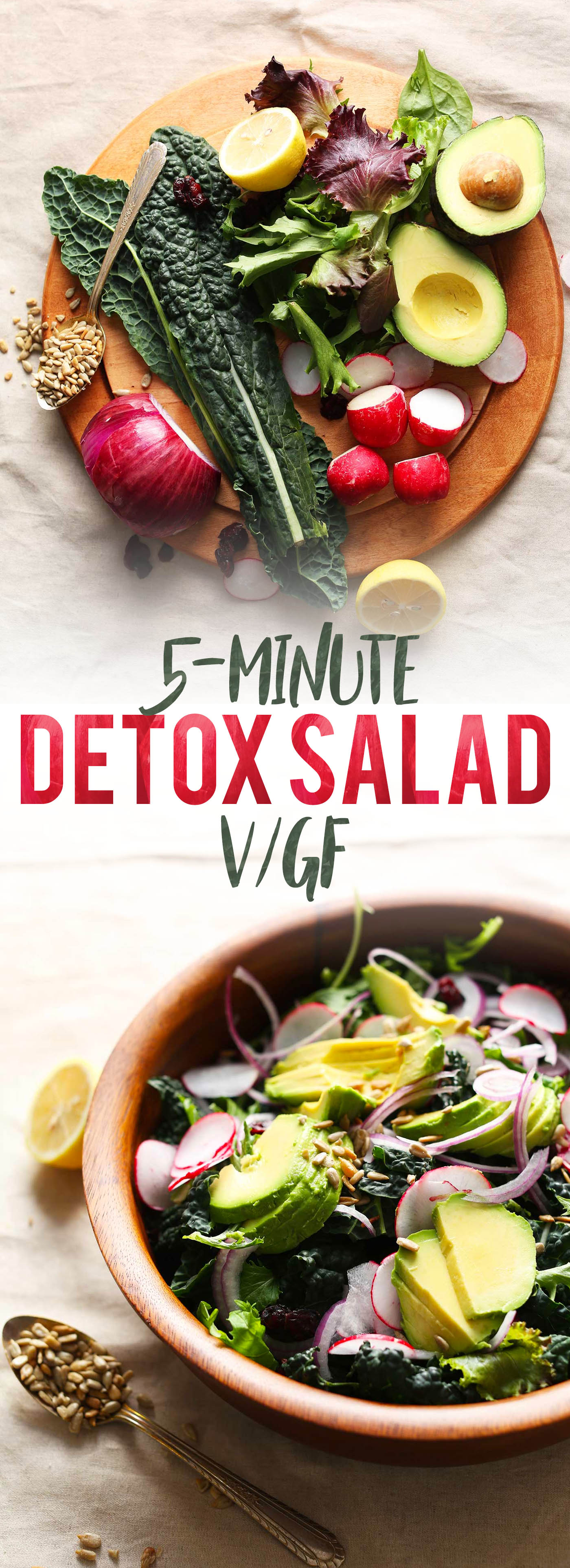 Detox Salad with No-Mix Dressing | Minimalist Baker Recipes