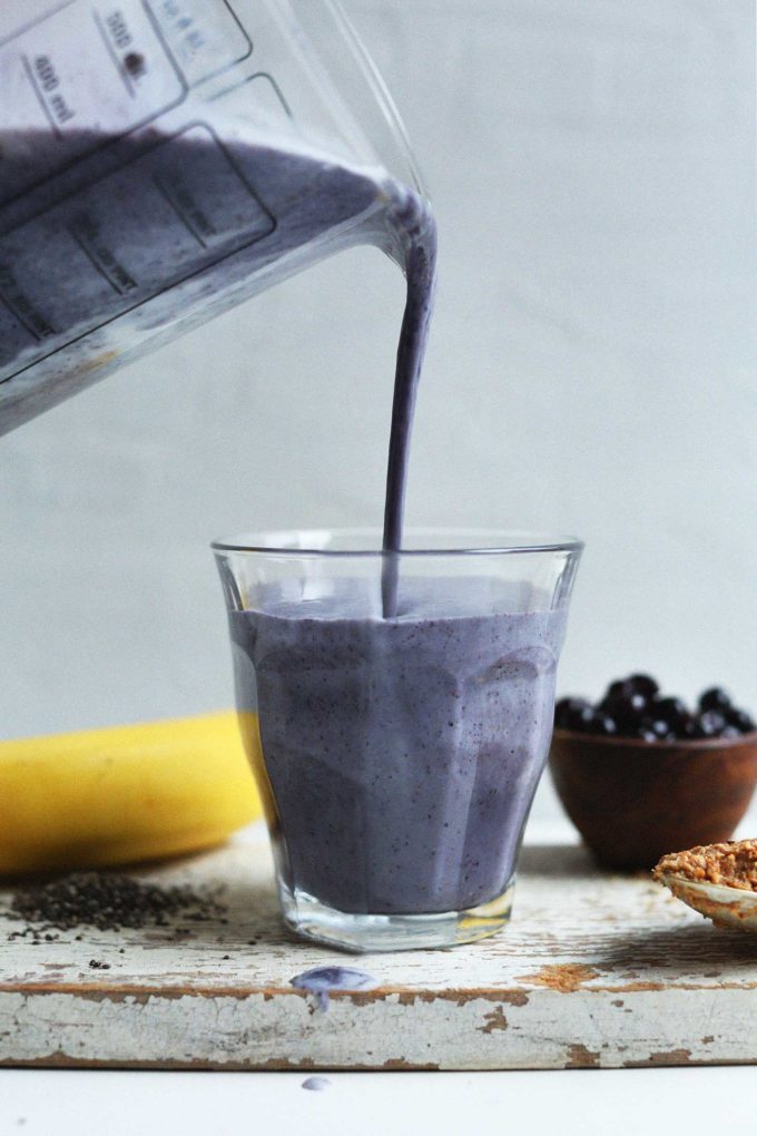 Blueberry Almond Butter Smoothie Minimalist Baker Recipes