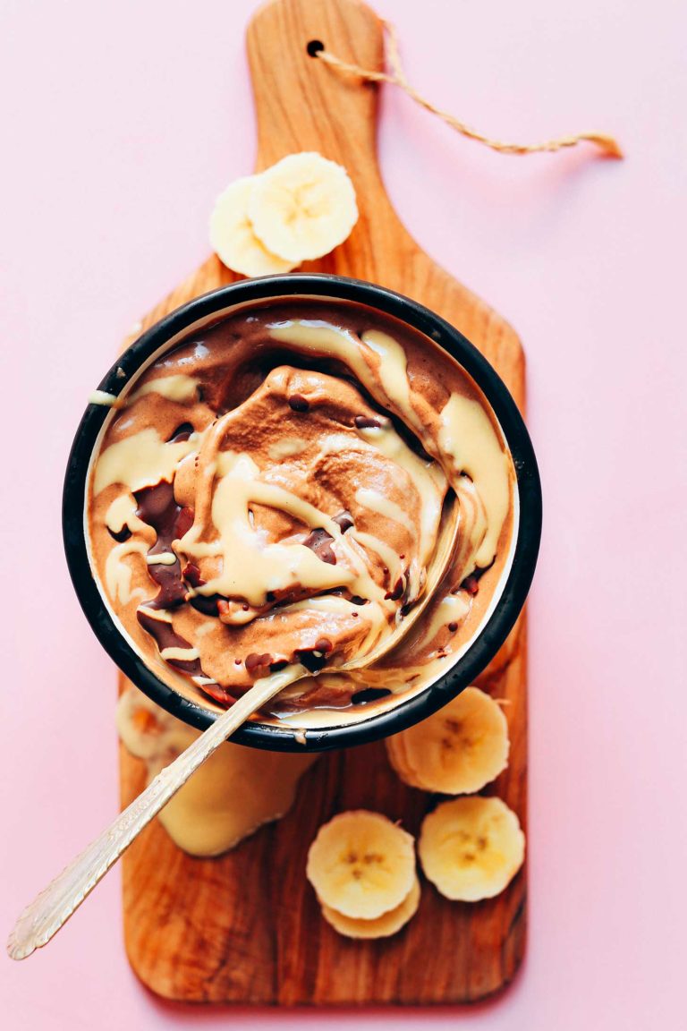 Tahini Chocolate Banana Soft Serve | Minimalist Baker Recipes