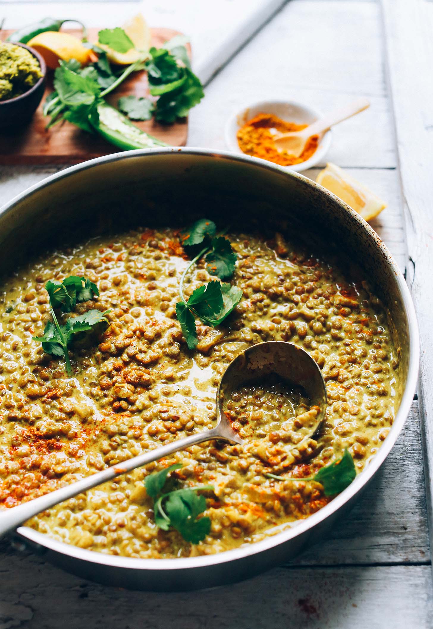 Green Lentil Dal Pressure Cooker