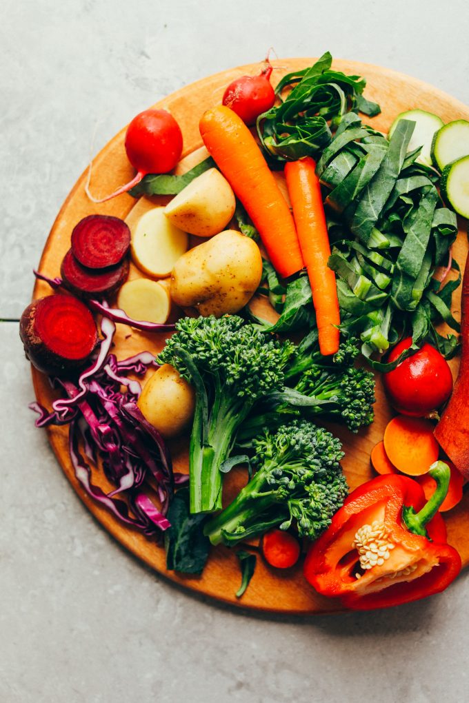 Roasted Rainbow Vegetable Bowl | Minimalist Baker Recipes