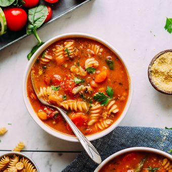 Vegan Gluten-Free Minestrone | Minimalist Baker Recipes