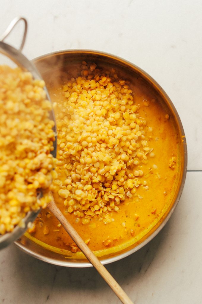 Coconut Curried Golden Lentils | Minimalist Baker Recipes