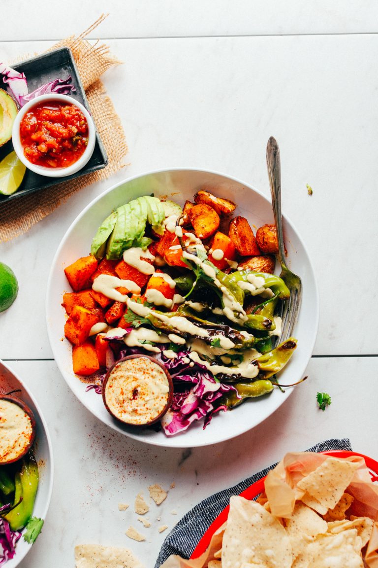 Butternut Squash Bowl with Jalapeño Queso | Minimalist Baker Recipes