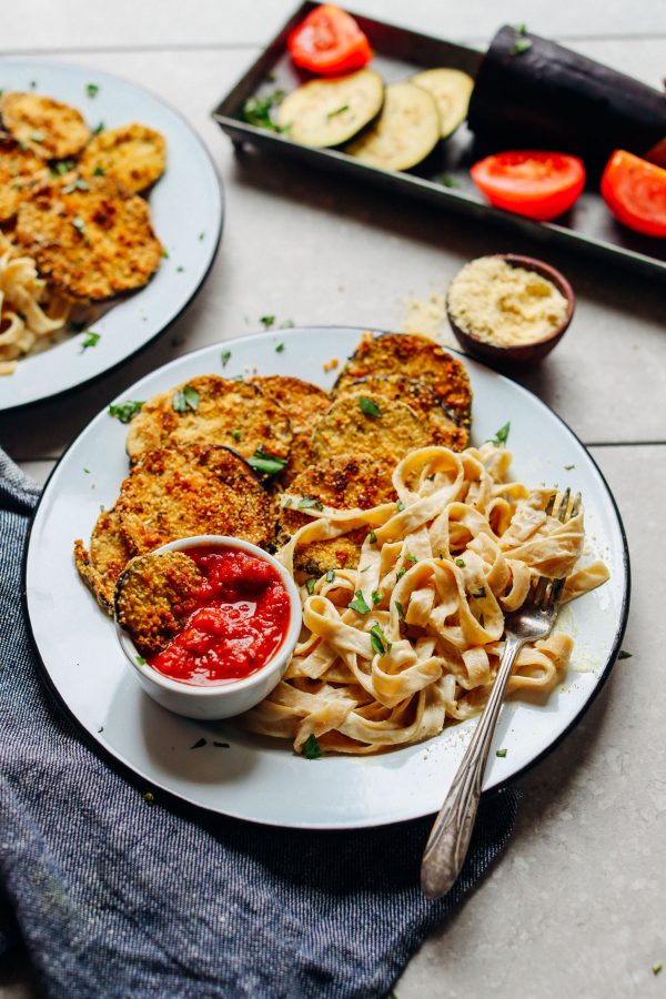 Vegan Gluten-Free Eggplant Parmesan | Minimalist Baker Recipes