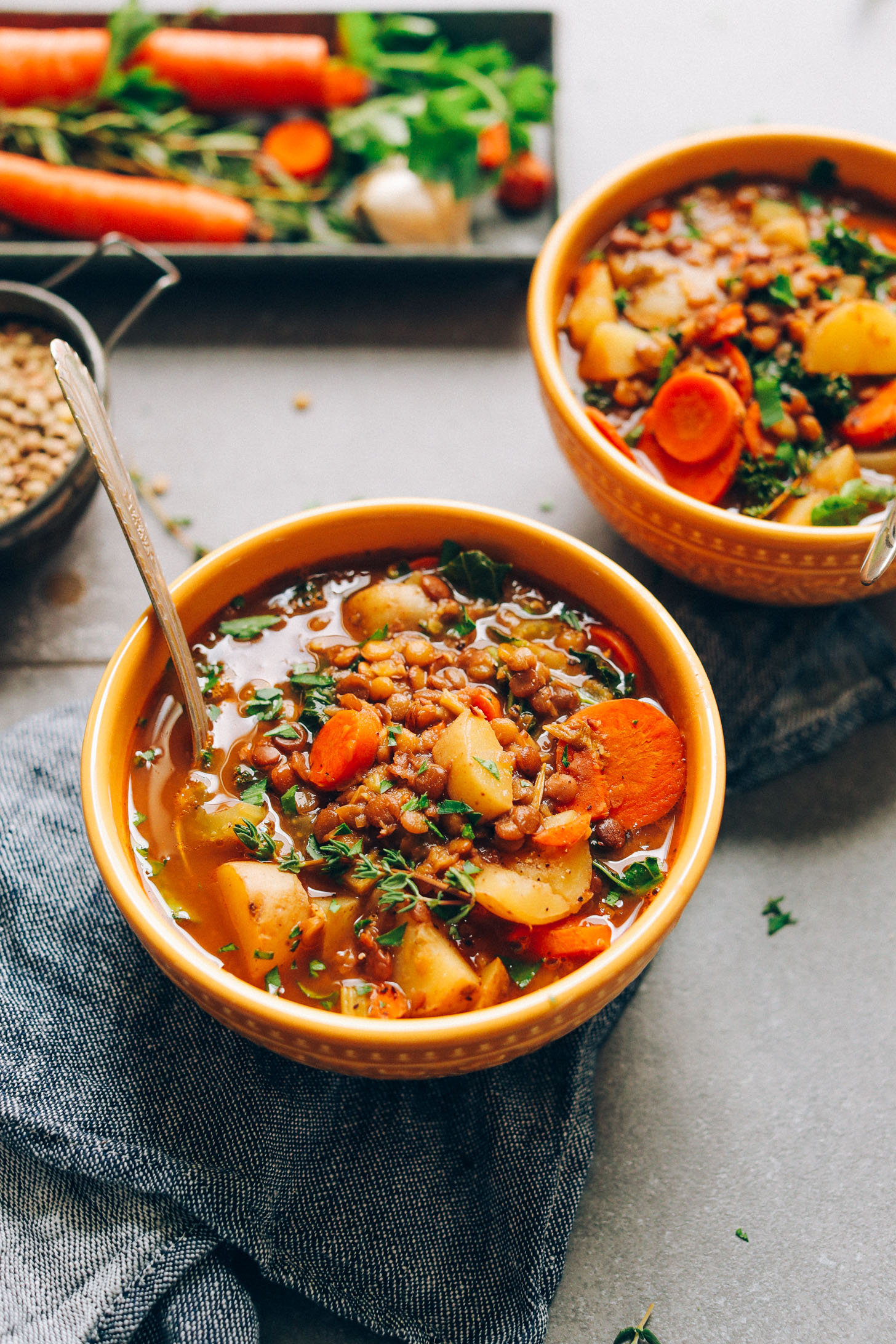 1 Pot Vegan Lentil Soup Minimalist Baker Recipes