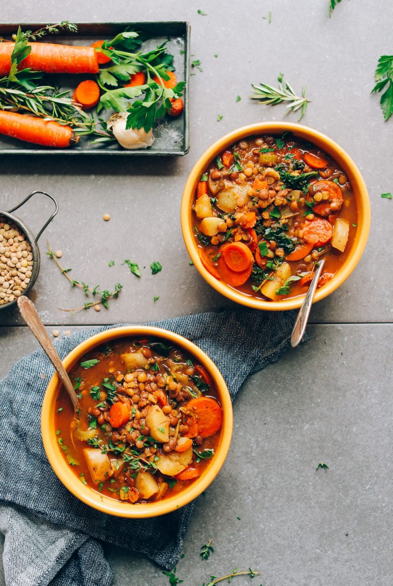 1-Pot Vegan Lentil Soup | Minimalist Baker Recipes