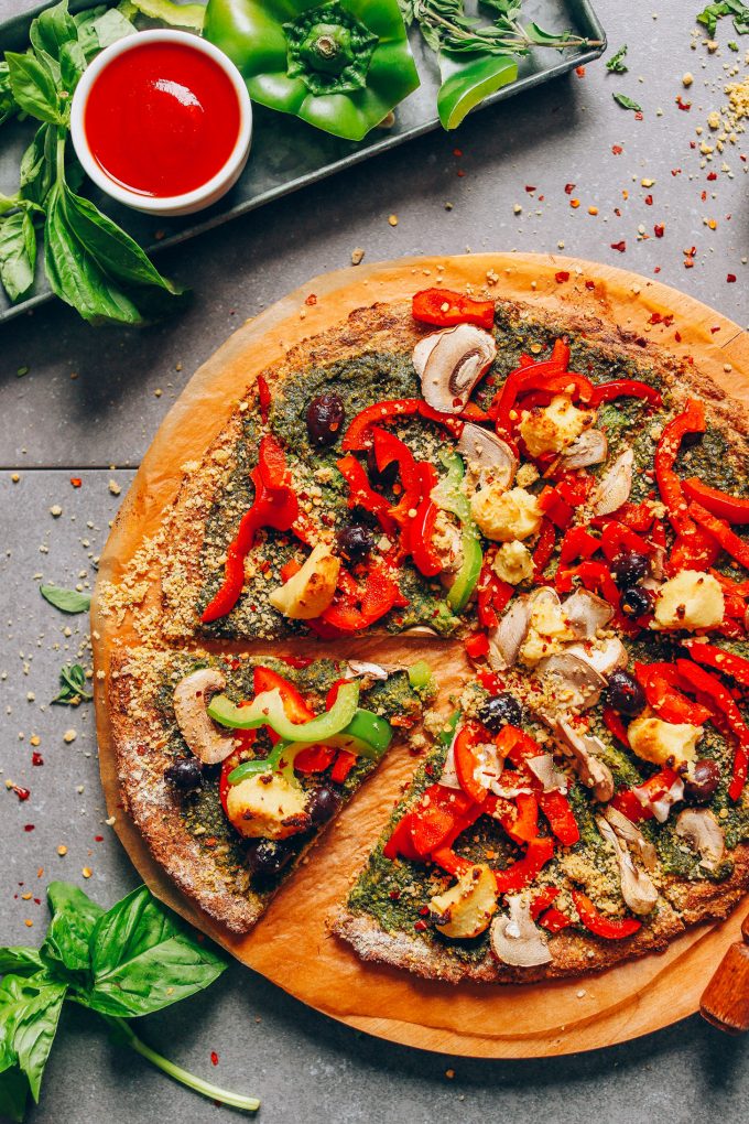 Vegan Cauliflower Pizza Crust