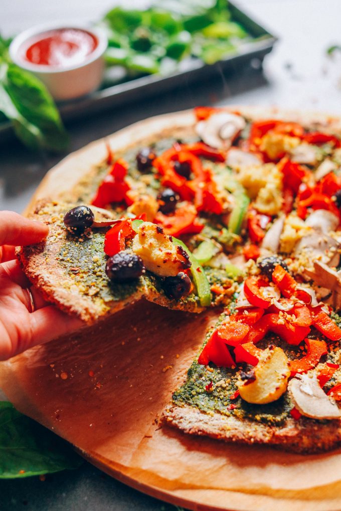 Vegan Cauliflower Pizza Crust | Minimalist Baker Recipes
