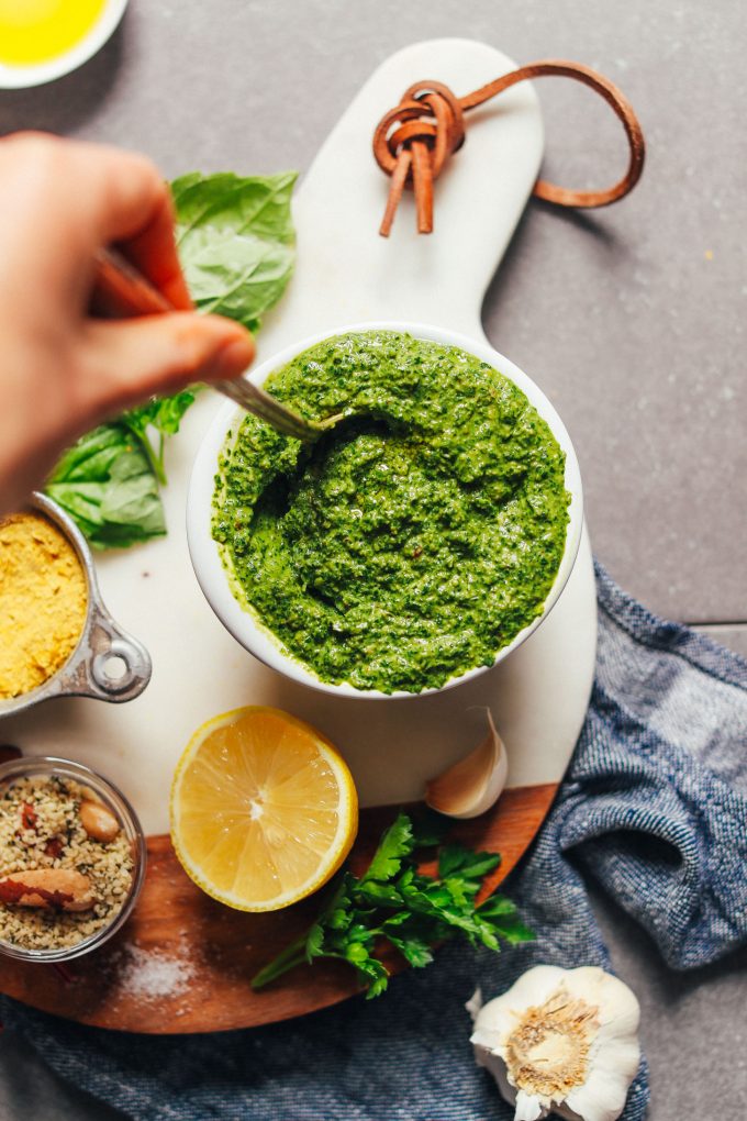 Super-Green Vegan Kale Pesto