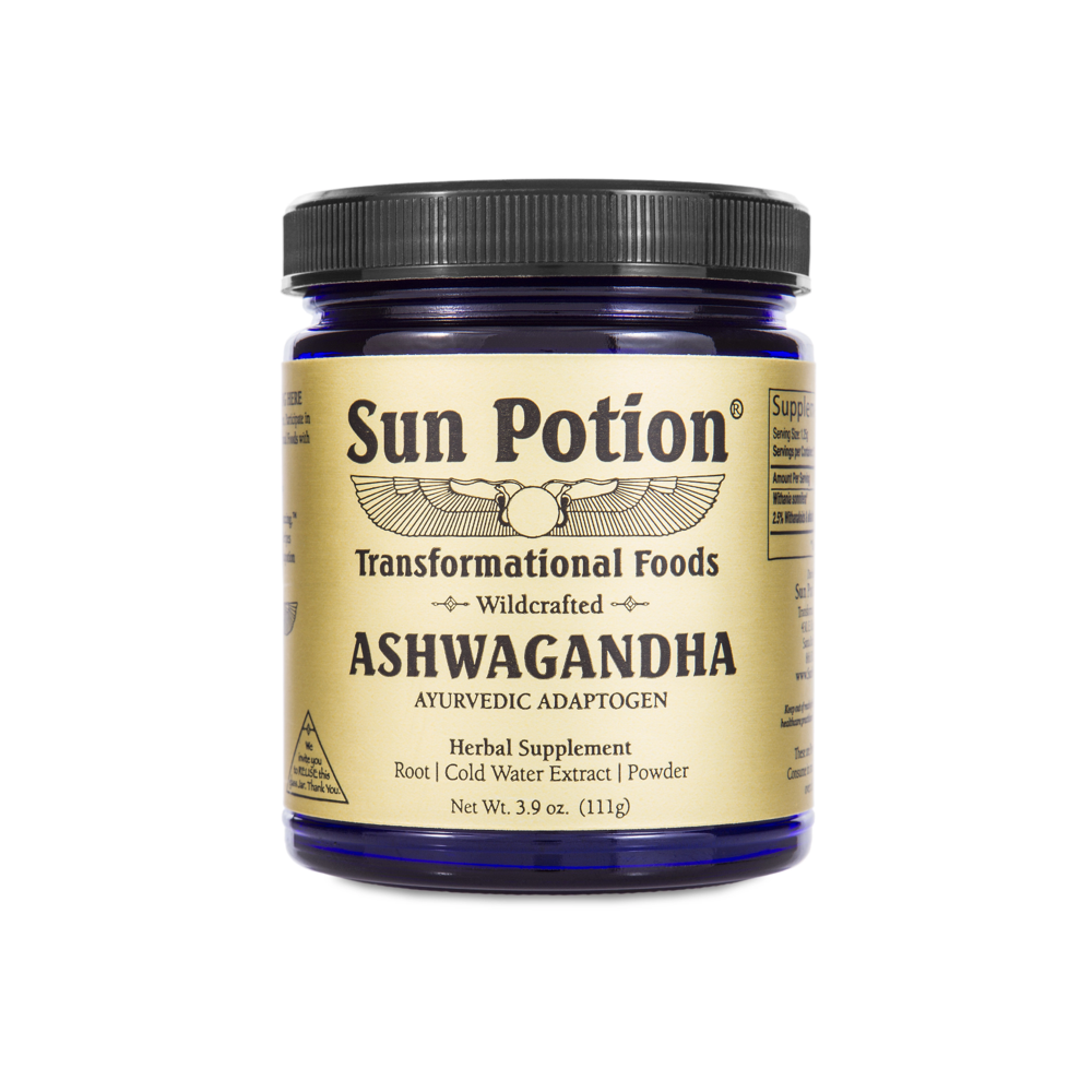 Jar of Sun Potion Ashwagandha for our favorite brand of this superfood