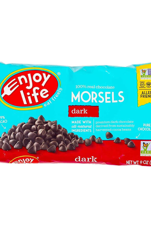 Bag of our favorite Vegan Dark Chocolate Chips by Enjoy Life