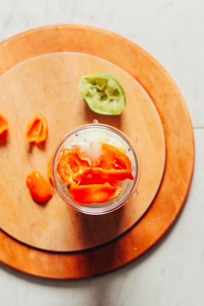 5-Ingredient Habanero Hot Sauce | Minimalist Baker Recipes