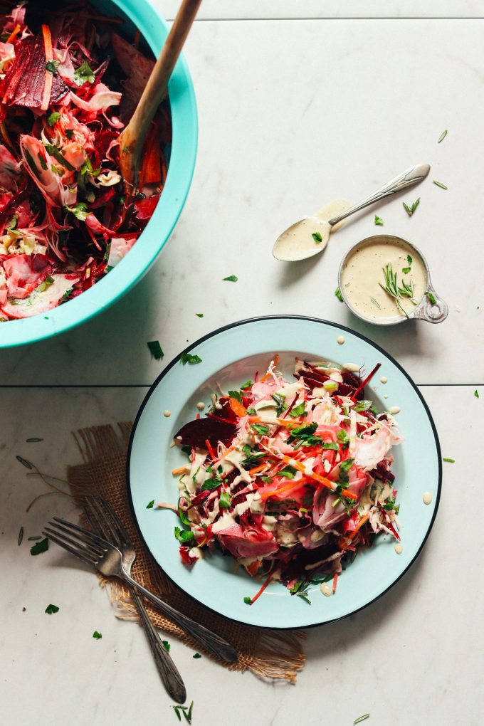 Super Cleansing Slaw with Rosemary Dressing