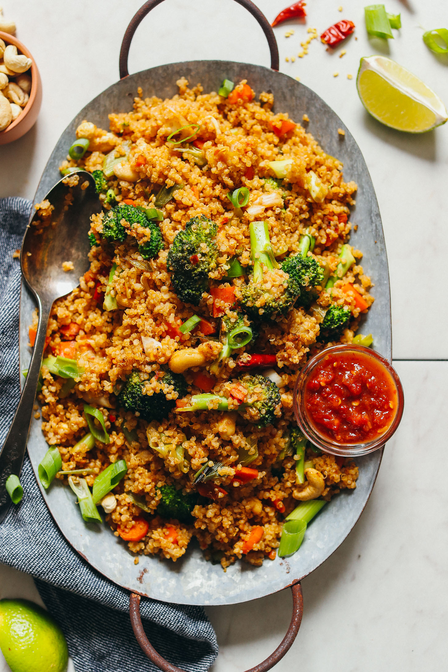 30-minute quinoa "fried rice"