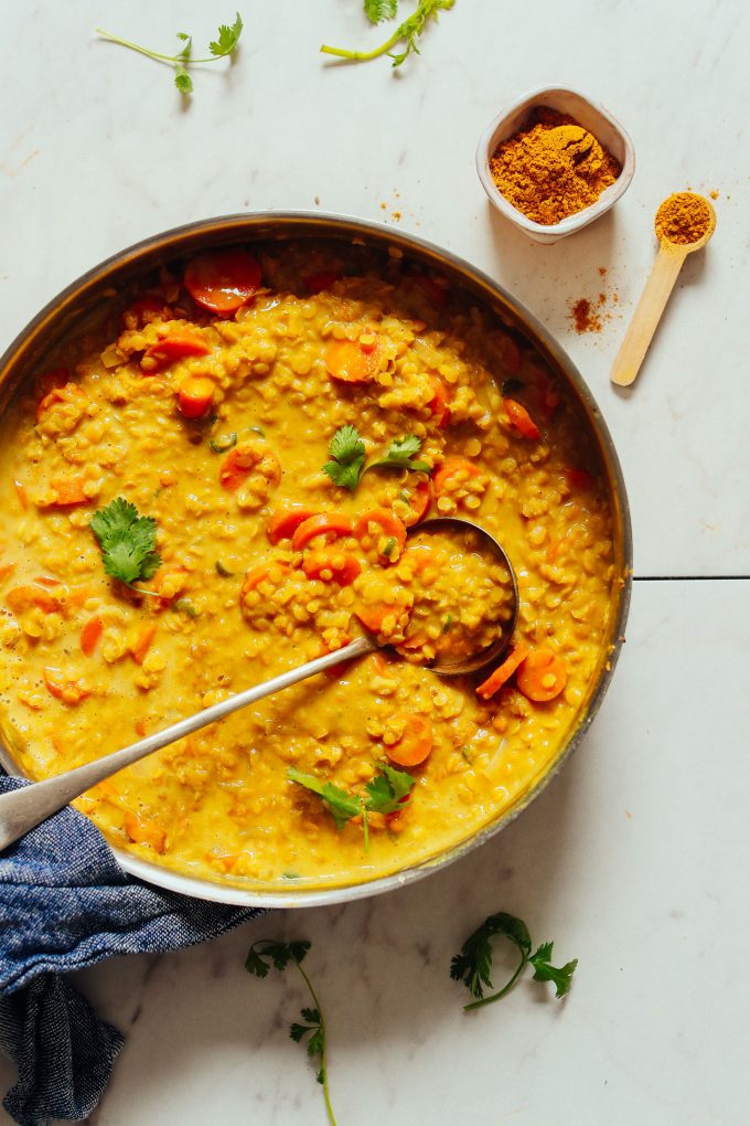 1-Pot Golden Curry Lentil Soup