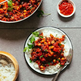 Moroccan Eggplant and Tomato Stew | Minimalist Baker Recipes
