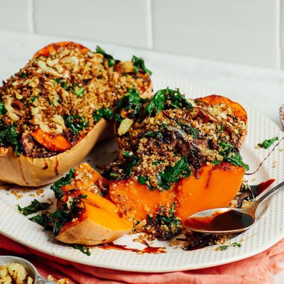 Roasted Stuffed Butternut Squash - Minimalist Baker Recipes