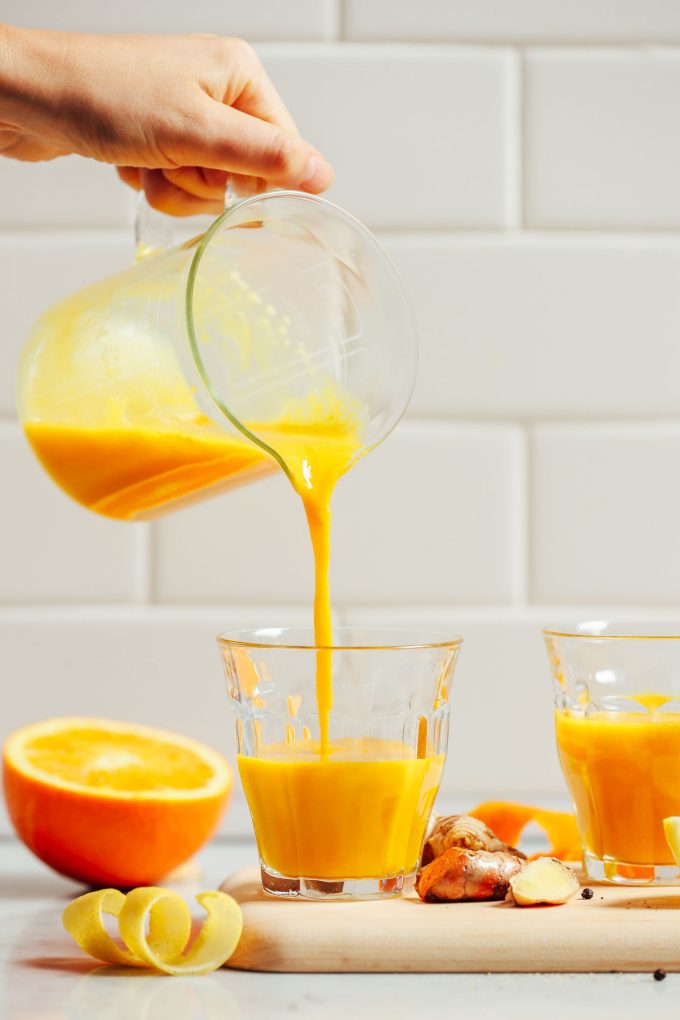 Lemon Ginger Turmeric Wellness Shots | Minimalist Baker Recipes