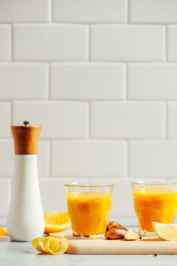 Lemon Ginger Turmeric Wellness Shots | Minimalist Baker Recipes