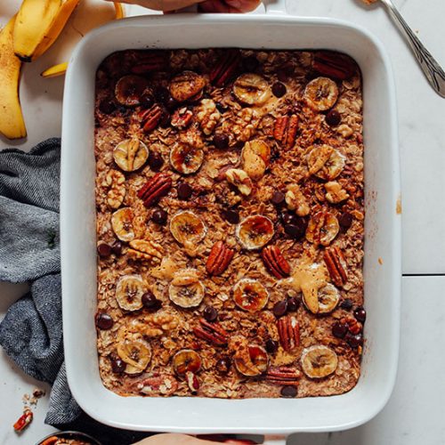 1-Bowl Chocolate Banana Baked Oatmeal