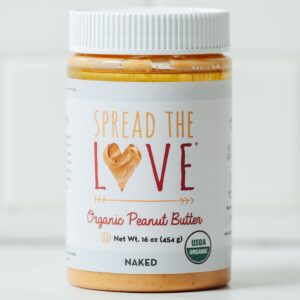 Jar of Spread the Love peanut butter