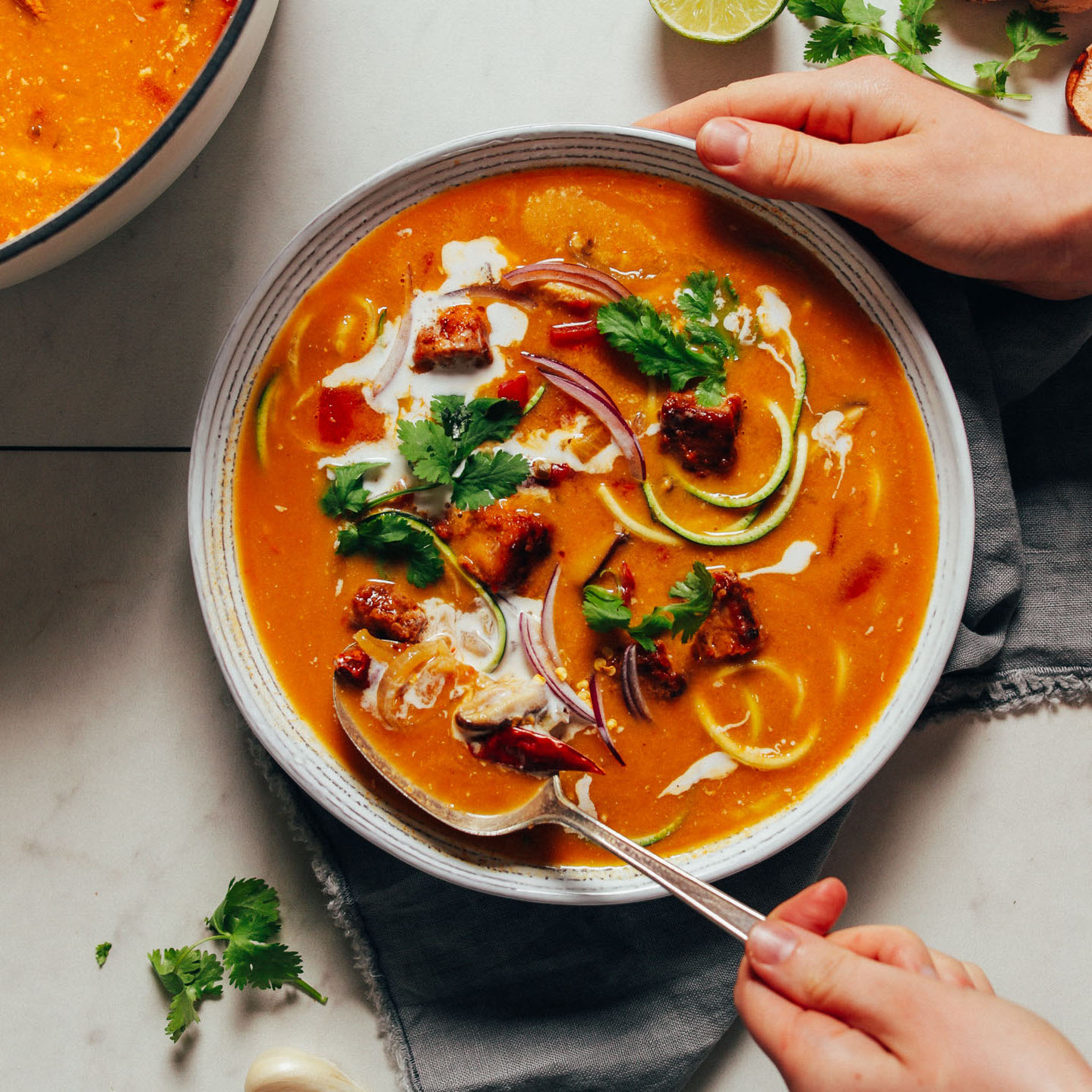 Easy 1-Pot Vegan Tom Yum Soup | Minimalist Baker Recipes