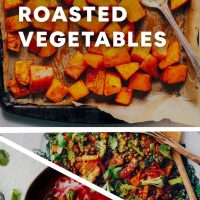 Assortment of recipe photos for our 10 Delicious Uses for Roasted Vegetables roundup