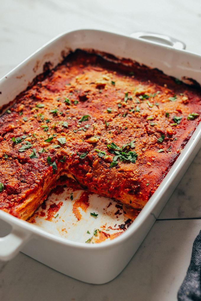 Easy Vegan Lasagna | Minimalist Baker Recipes