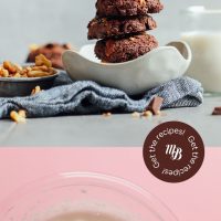 Cookies and bowl of aquafaba for our Beginner's Guide to Plant-Based Baked Goods