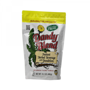 Bag of Dandy Blend for a caffeine-free herbal substitute for coffee