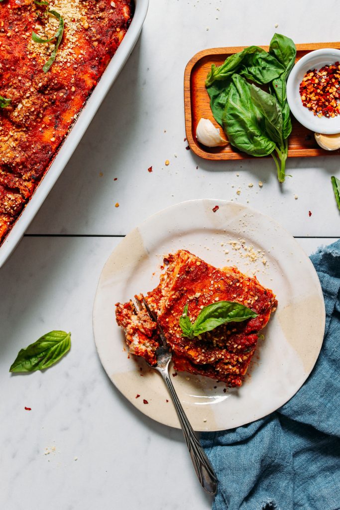 Easy GlutenFree Lasagna (DairyFree!) Minimalist Baker Recipes