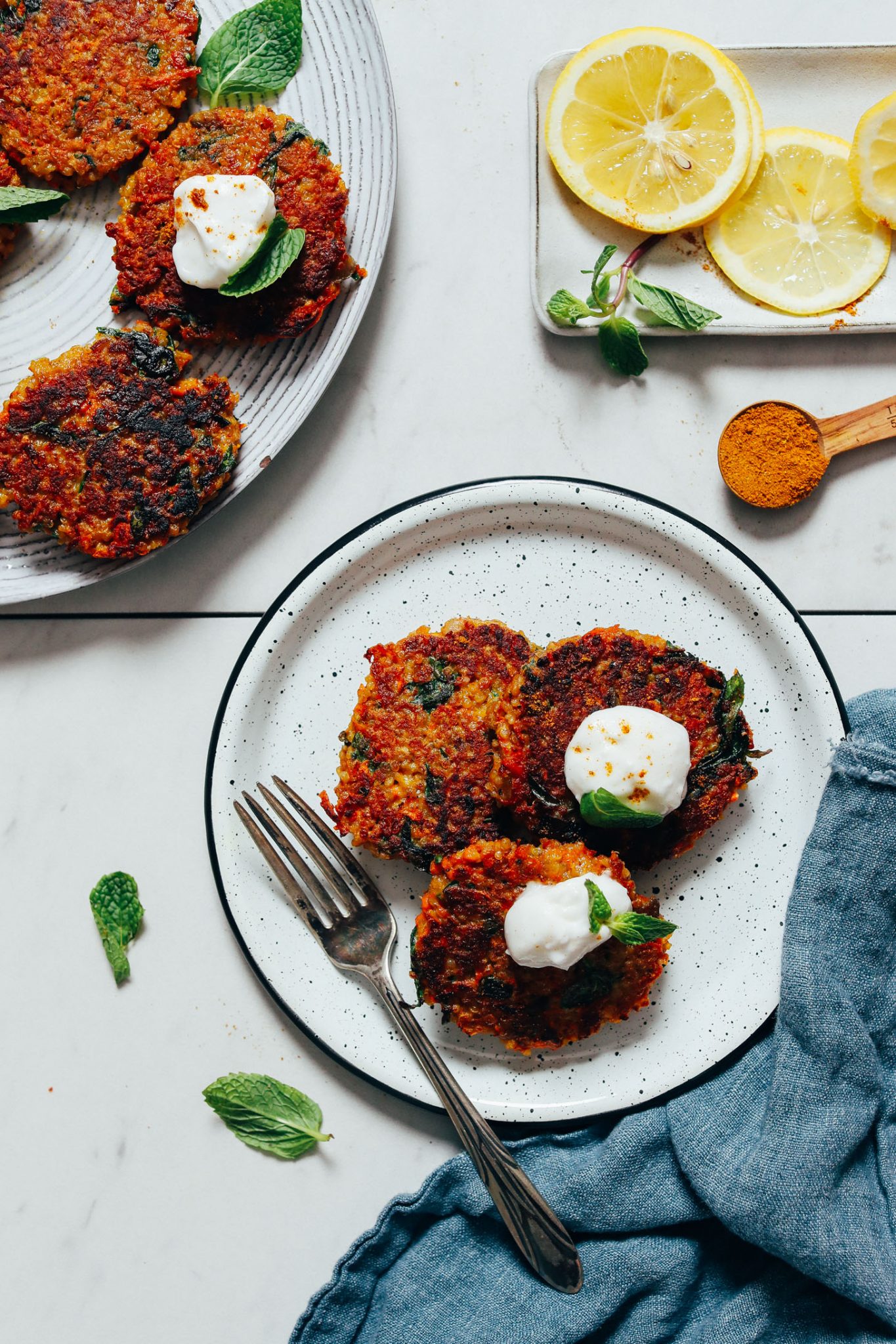 Crispy Quinoa Sweet Potato Fritters - Minimalist Baker Recipes