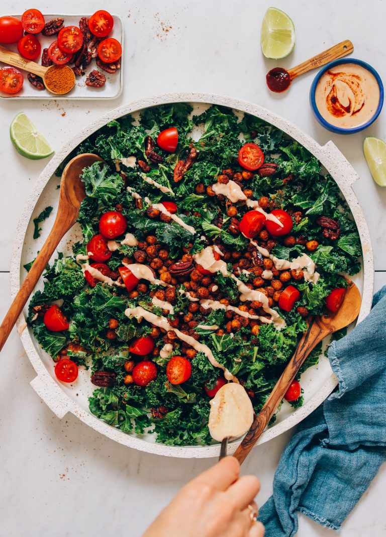 Chopped Kale Salad with Adobo Dressing - Minimalist Baker Recipes