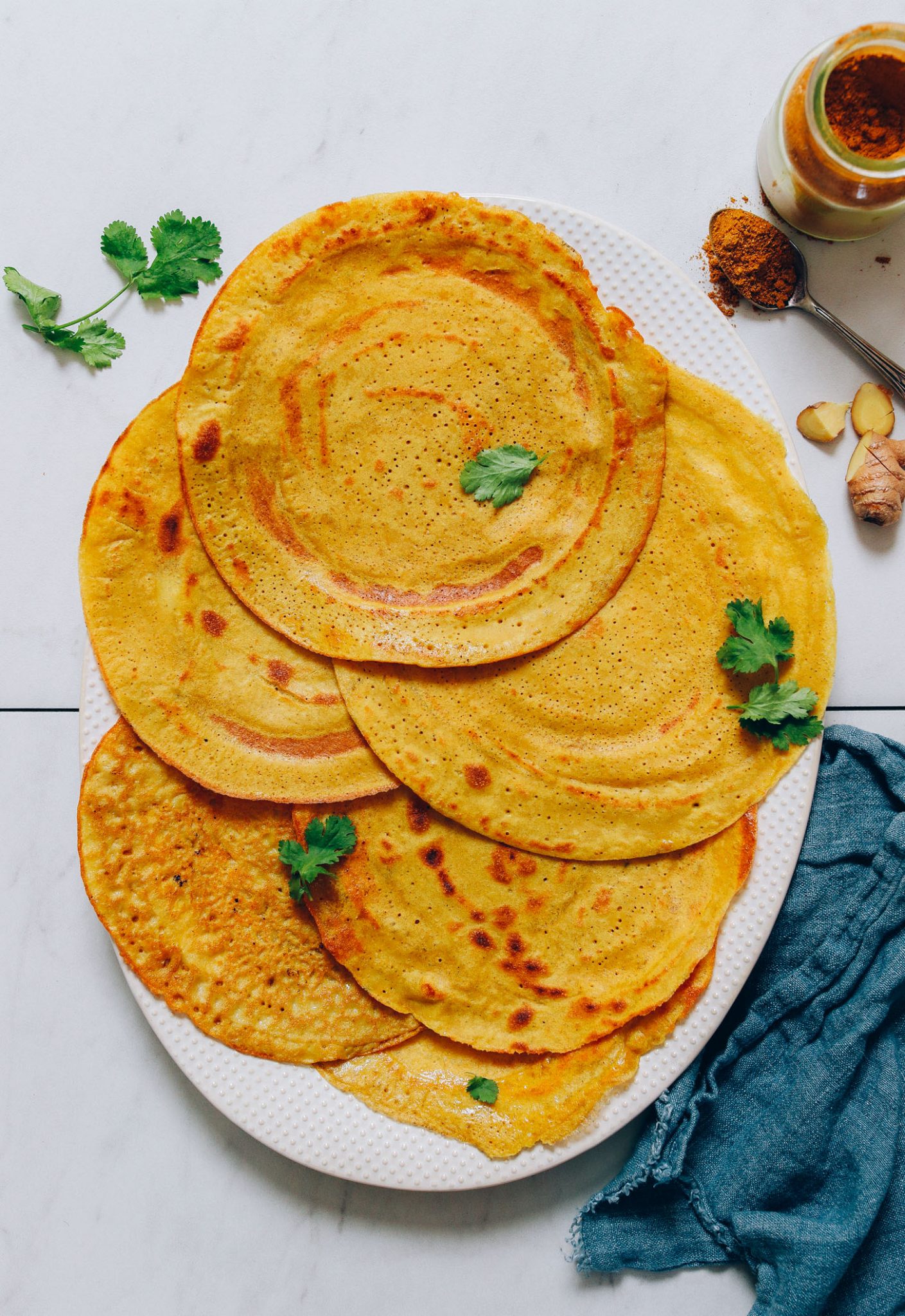 Savory Moong Dal Rice Crepes (Dosa or Cheela) - Minimalist Baker Recipes