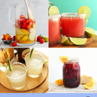Assortment of refreshing summer cocktails