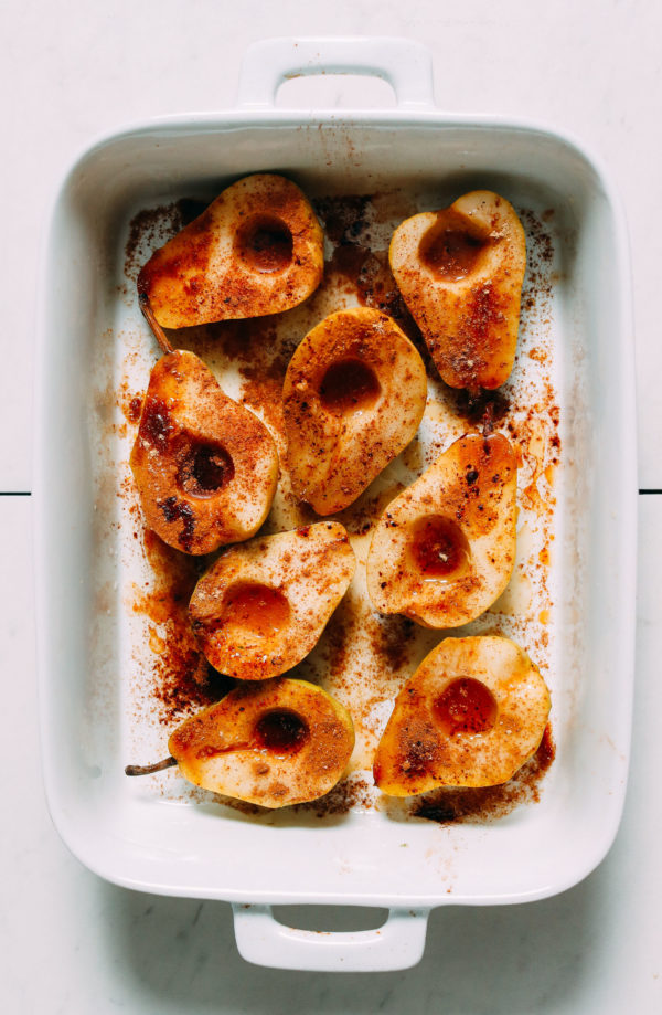 Easy Baked Pears (Vegan & Gluten-Free) - Minimalist Baker Recipes