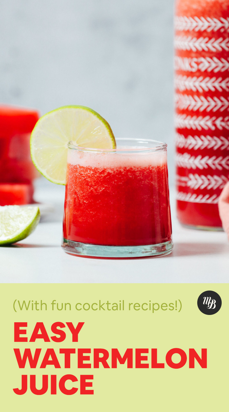 EASY Watermelon Juice - Minimalist Baker Recipes