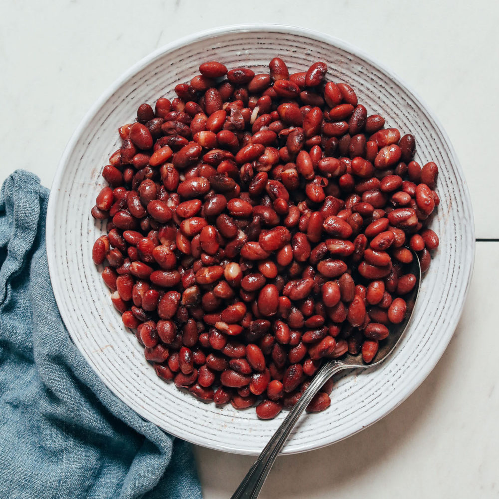 Bowl of Instant Pot red beans