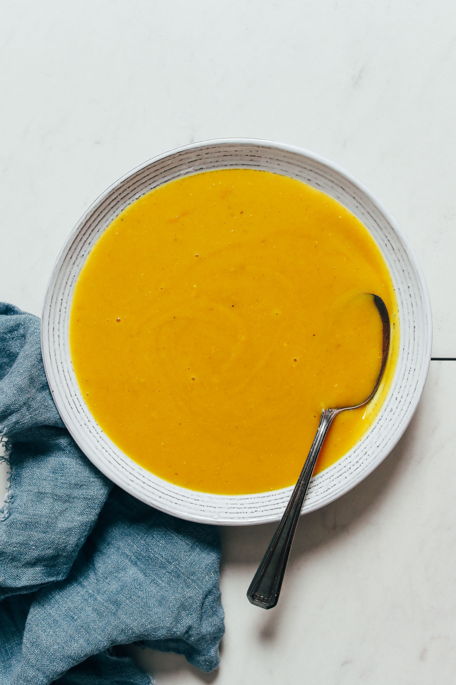 Bowl of yellow split pea soup