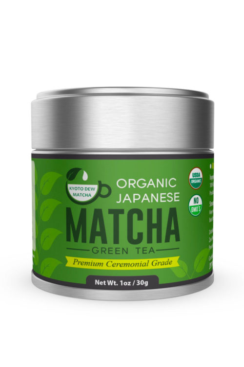A tin of our favorite brand of matcha for making matcha lattes