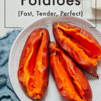 Bowl of tender sweet potatoes made in the Instant Pot