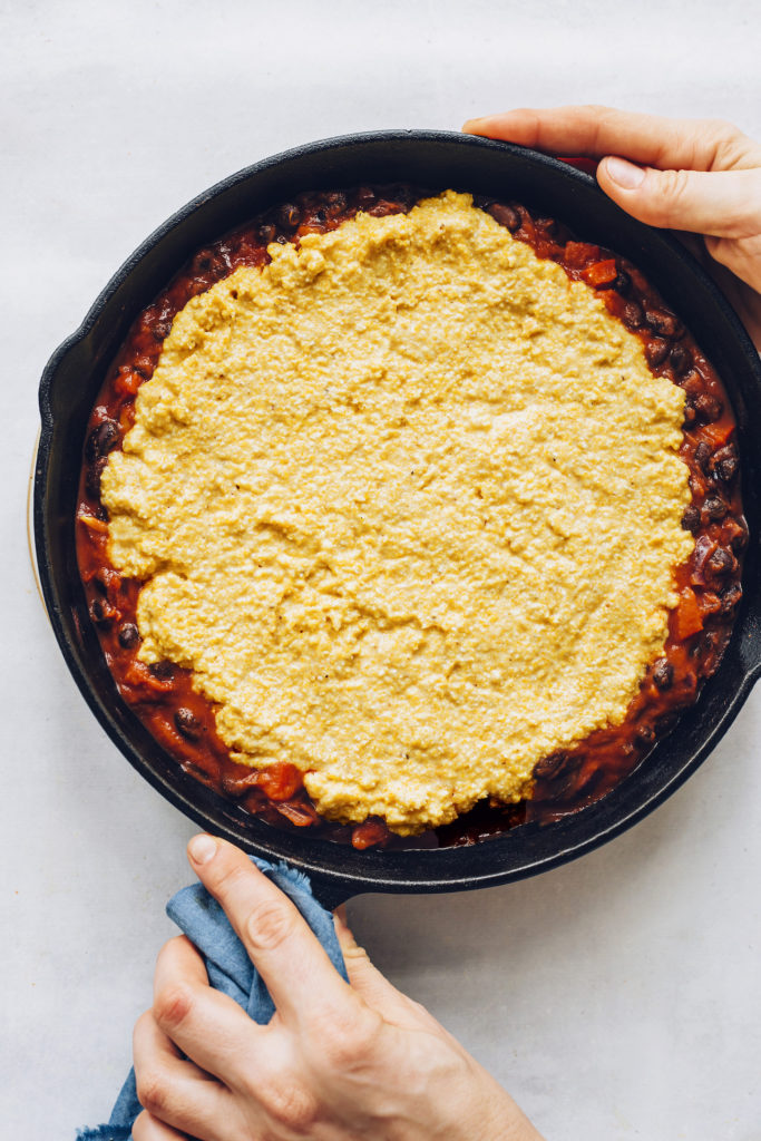 Cornbread & Black Bean Enchilada Bake - Minimalist Baker Recipes