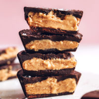 Stack of DIY peanut butter cups