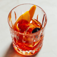 Glass of our perfect Old Fashioned recipe