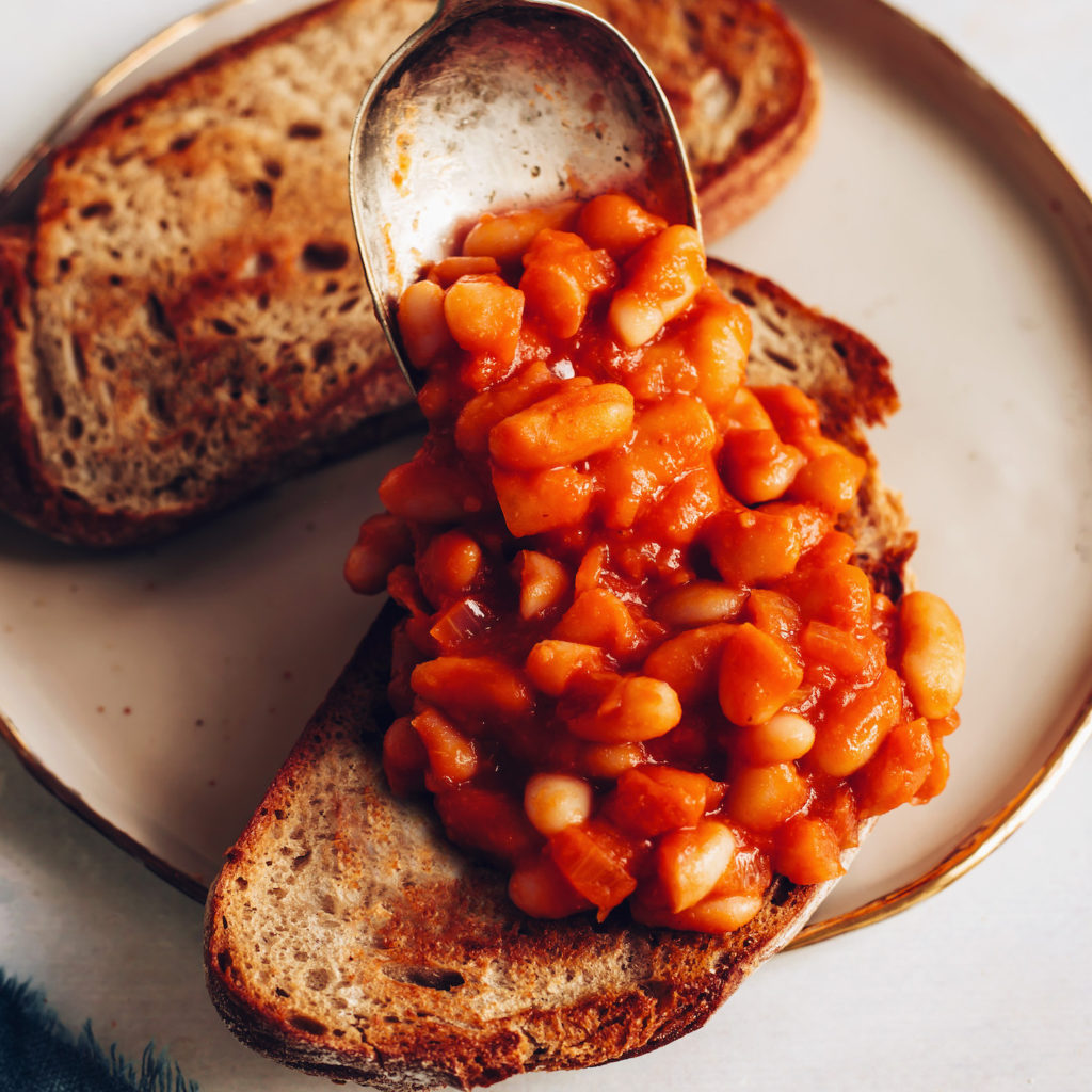 Easy Baked Beans on Toast (BritishInspired) Minimalist