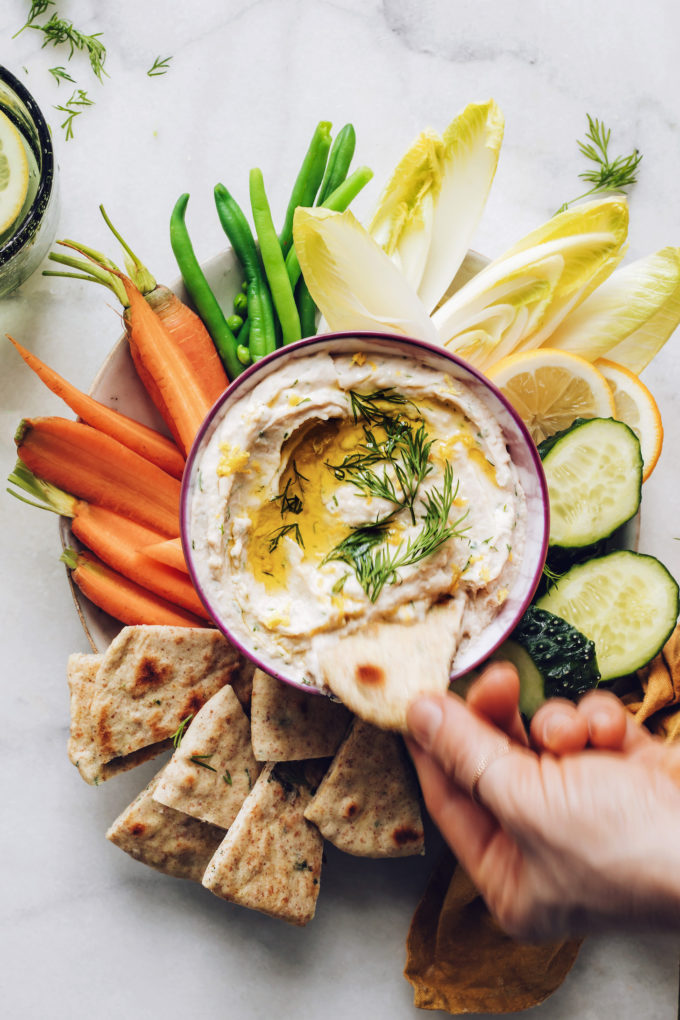 Lemon and Herb White Bean Dip - Minimalist Baker Recipes