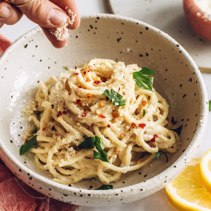 Image showcasing 35 Easy Vegan Pasta Recipes - Minimalist Baker